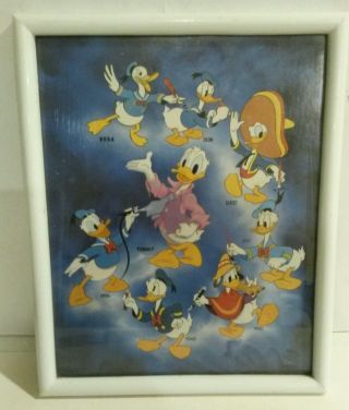 Disney Donald Duck Through The Years 1934 To 1986 Framed Art One Stop Posters