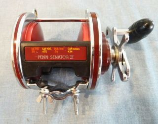 Vintage Penn Special Senator 113 HL 4/0 Saltwater Reel - Red Spool 2