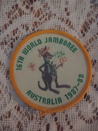 Patch Boy Scouts 16th World Jamboree Australia 1987 - 88 Kangaroo