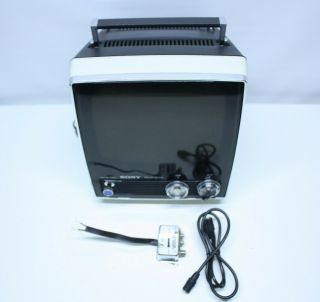 Vintage Sony Solid State Tv - 950 Portable Tv Black & White Television