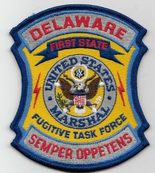 Usms Us Marshal Fug Task Force Police Sheriff State Delaware De