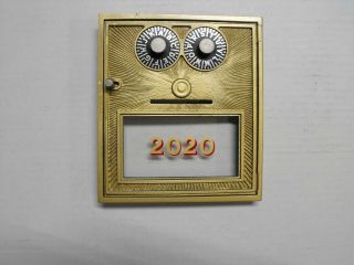 2020 Vintage Corbin Post Office Box Door Cast Bronze Double Dial Combination