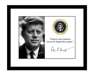 John F Kennedy 8x10 Signed Photo Print Quote President Jfk Autographed Jack