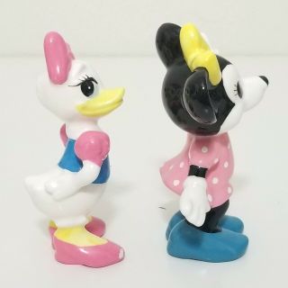 Vintage Disney Minnie Mouse Daisy Duck Figurines Porcelain Ceramic Japan 2