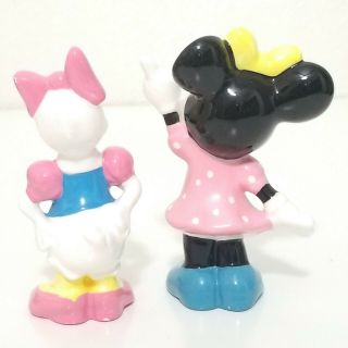 Vintage Disney Minnie Mouse Daisy Duck Figurines Porcelain Ceramic Japan 3