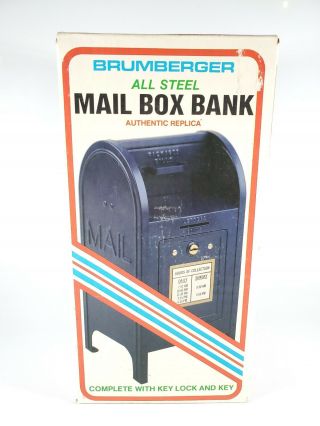 Vintage Us Postal Service Mailbox Steel Bank By Brumberger Co