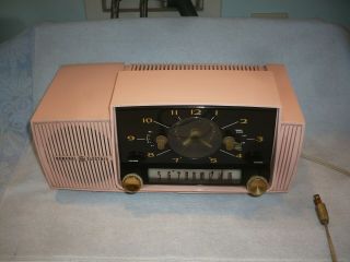Vintage 1950s Pink General Electric Radio