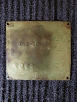 Vintage Chris Craft Algonac MI Brass Plaque Plate Sign Collectible 2