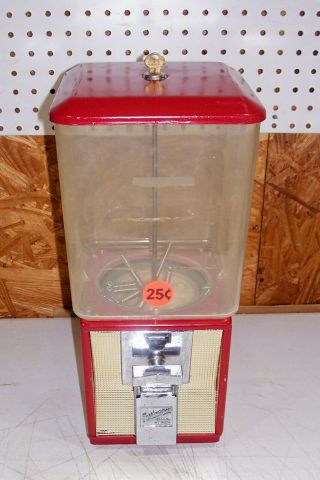 Vintage.  25 Cent Northwestern Gumball Candy Store Vending Machine Old Gum Peanut