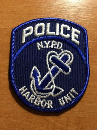 Patch Police York City Nypd Harbor Unit