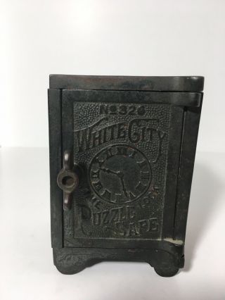 Rare 1894 Nicol & Co 326 White City Time Lock Puzzle Safe Still Bank 2