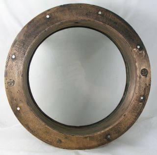 Antique bronze porthole,  Wilcox Crittenden WC 10 Porthole 1940 ' - 1950 ' s era. 3