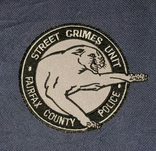 Fairfax County,  Virginia,  Police,  Patch,  Street Crimes Unit,  Sheriff