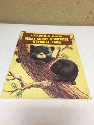 1972 Great Smoky Mountains National Park Coloring Book