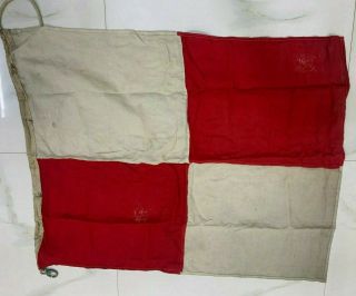 Vintage Marine Ship Signal Flag A8