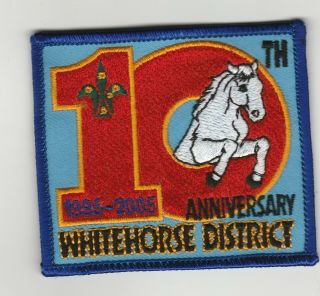 ■new■ Australia Scouts 10th Annv 1995 - 2005 Whitehorse District Embroidered Patch