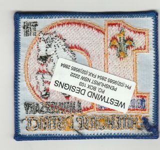 ■NEW■ AUSTRALIA SCOUTS 10TH ANNV 1995 - 2005 WHITEHORSE DISTRICT EMBROIDERED PATCH 2