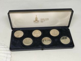 Vintage Russian Soviet Olympic Games 1980 Moscow Set Coins Rubles Roubles