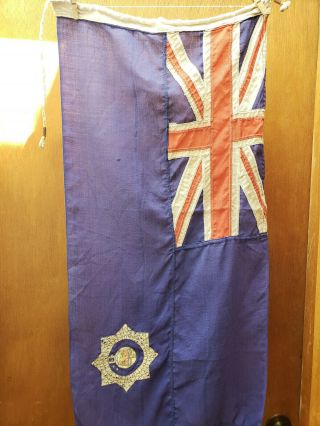 Vintage British Yacht Club Blue Ensign Maritime Flag