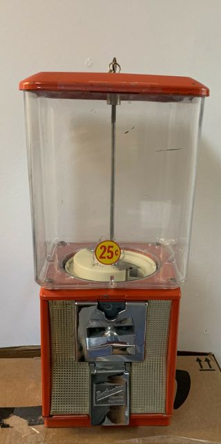 Vintage 25 Cent Northwestern Gumball / Candy Store Vending Machine