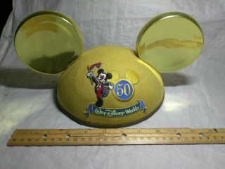 Vintage Walt Disney World 50th Anniversary Mickey Mouse Hat.