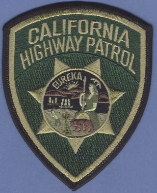 California Highway Patrol Chp Tactical Police Patch - Green