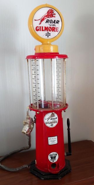 Roar With Gilmore Gas Pump Gumball Machine,  21 " Tall - Jolly Good Industries