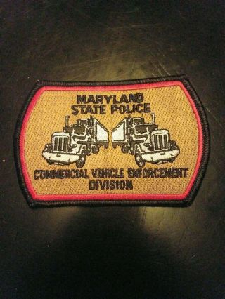 Maryland State Police Patch Commercial Vehicle Enforcement