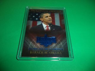 Decision 2016 Series 2 Presidential Premium Blue Foil Barack H.  Obama Ppbo1