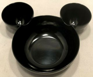 Zak Designs Black Disney Mickey Mouse Head Melamine Chip And Dip Bowl