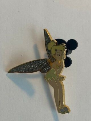 Dlr Whispering Tinker Bell Peter Pan And Glitter Wings Disney Pin (b4)
