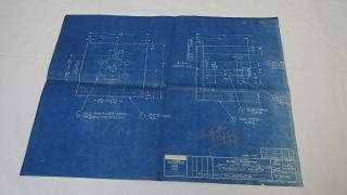 Antique Blueprint Industrial Art Detroit Automotive Ex - Cello Aircraft 1939 8