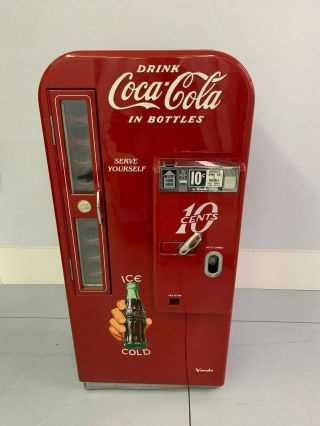 Vintage V81 10 Cent Glass Bottle Coca - Cola Vending Machine
