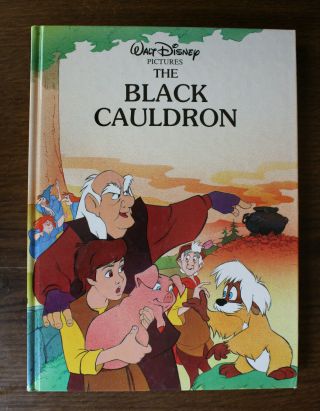 Vintage 1990 Walt Disney Twin Books The Black Cauldron Hard Cover Occult Undead