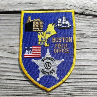 Boston Field Office Us Secret Service 5 " Patch Vermont Maine Massachusetts