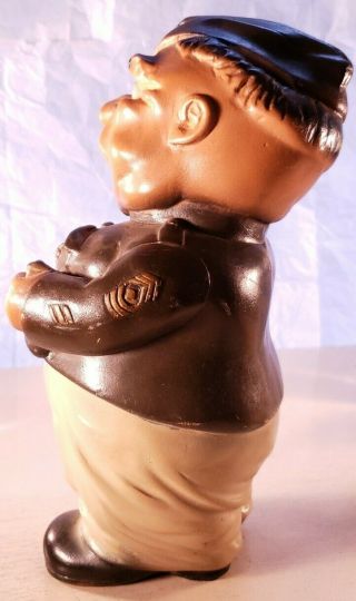 Vintage (1947) Chalkware Soldier Sargeant Bank In WWII US Army Uniform 11 