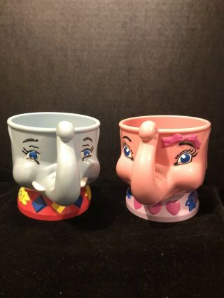 Ringling Barnum Bailey Circus Vintage Elephant Souvenir Cups Romeo And Juliet