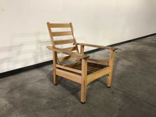 Quaint Furniture Stickley Brothers Rare Arts & Crafts Oak Morris Lounge Chair
