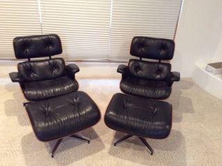 Charles Eames Lounge Chairs & Ottomans