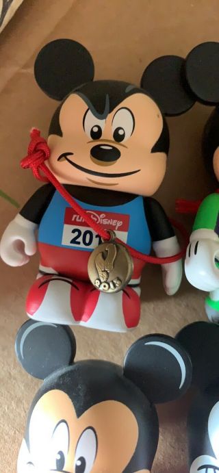 Run Disney 2013,  2014,  2015,  2016 Vinylmation Runner Mickey Mouse Figure 3