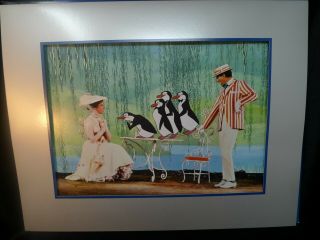 Disney Mary Poppins 40th Anniversary Commemorative Lithograph Vintage Print 2004