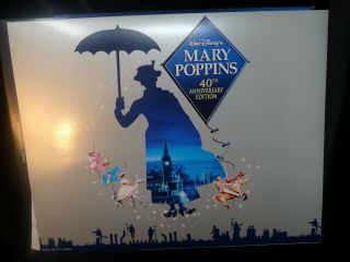 Disney Mary Poppins 40th Anniversary Commemorative Lithograph Vintage Print 2004 2