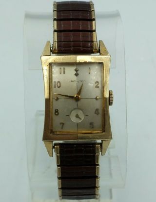 Hamilton Watch Vintage 10k Gold - Filled Two - Tone Stretch Band Parts