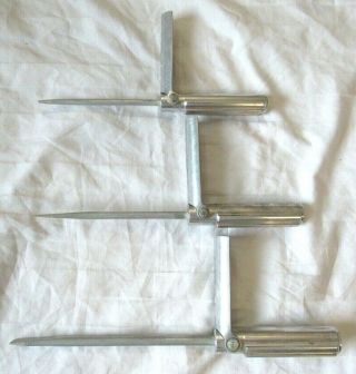 Set Of (3) Vintage Swallow Airplane Co.  " Tuffy " Slotted Flat Tip Screwdrivers