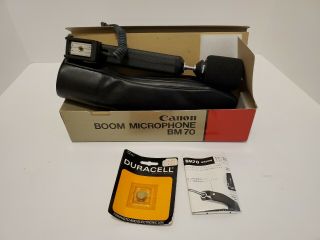 Canon Bm - 70 Boom Microphone Vintage Box Tc