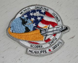 Vintage Space Shuttle Challenger Crew Mcnair Onizuka Resnik Jarvis Scobee Patch