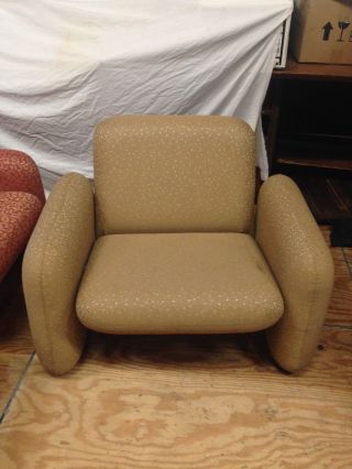 Gold Chiclet Lounge Chair - - Ray Wilkes For Herman Miller - - Mid Century Modern