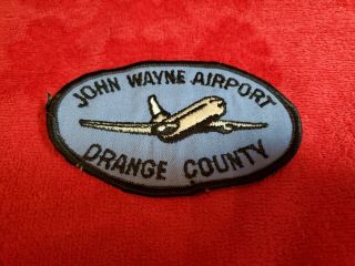 Vintage Obsolete Shoulder Patch John Wayne Airport Orange County Calif