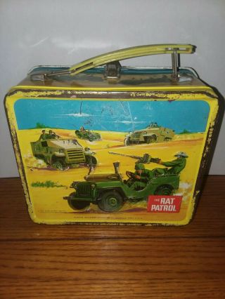 Vintage 1967 The Rat Patrol Metal Lunchbox Rare