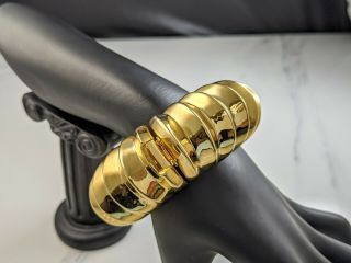 Classic And Elegant Vintage Gold - Tone Cuff Bracelet By Vo Jewellery